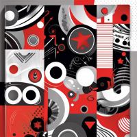 Yearbook cover with the “It’s Gonna Be Great”. Red, black, Silver. Funky style but mix between playful and serious designs 