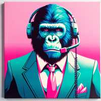 Big canvas ape big headset color trader Miami vice 